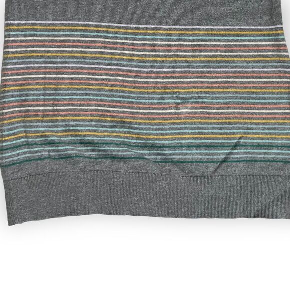 Gap Women's "Crazy" Gray & Multicolor Stripe Round Neck Pullover Sweater Size XS - Picture 8 of 12